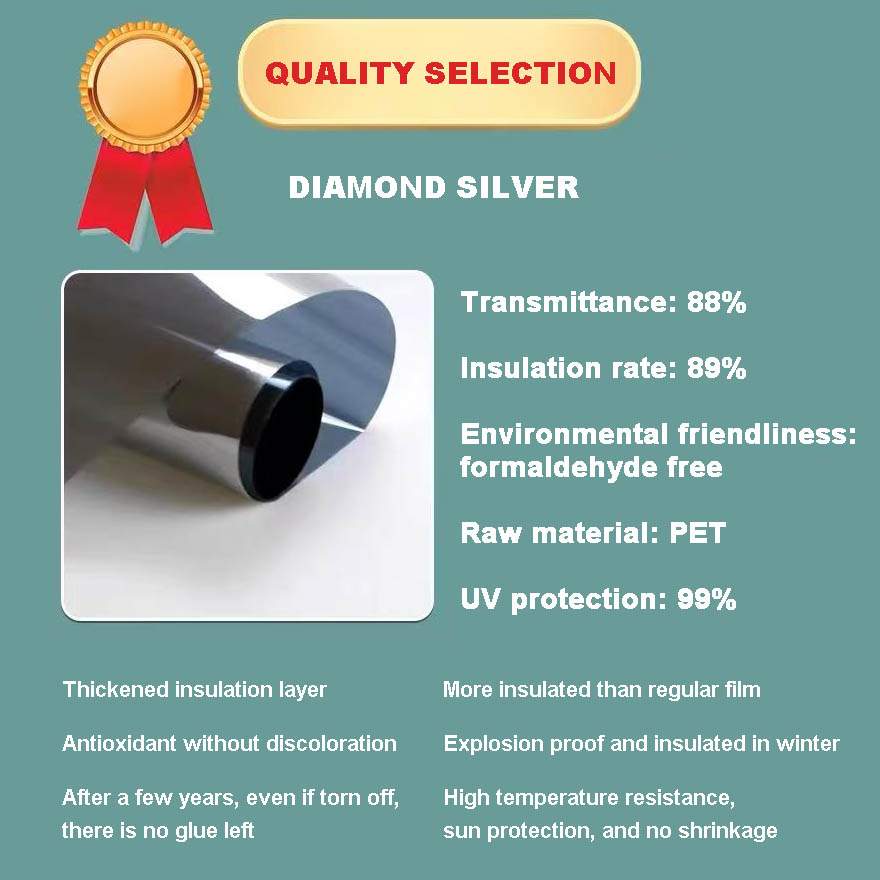 One-Way Film Electrostatic Film Glass Film Diamond Silver